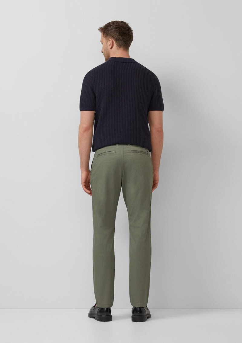 Elastische Hose aus feinem Baumwollstretch