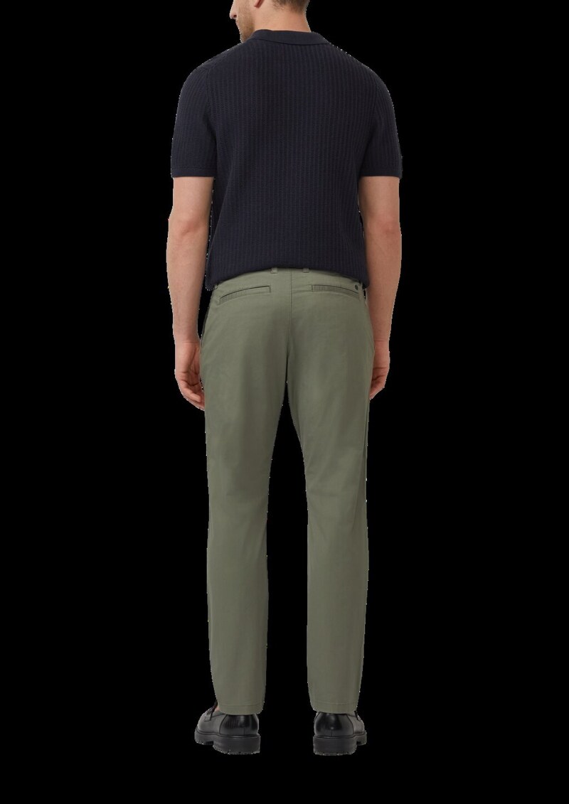 Elastische Hose aus feinem Baumwollstretch