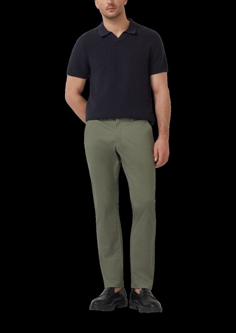 Elastische Hose aus feinem Baumwollstretch