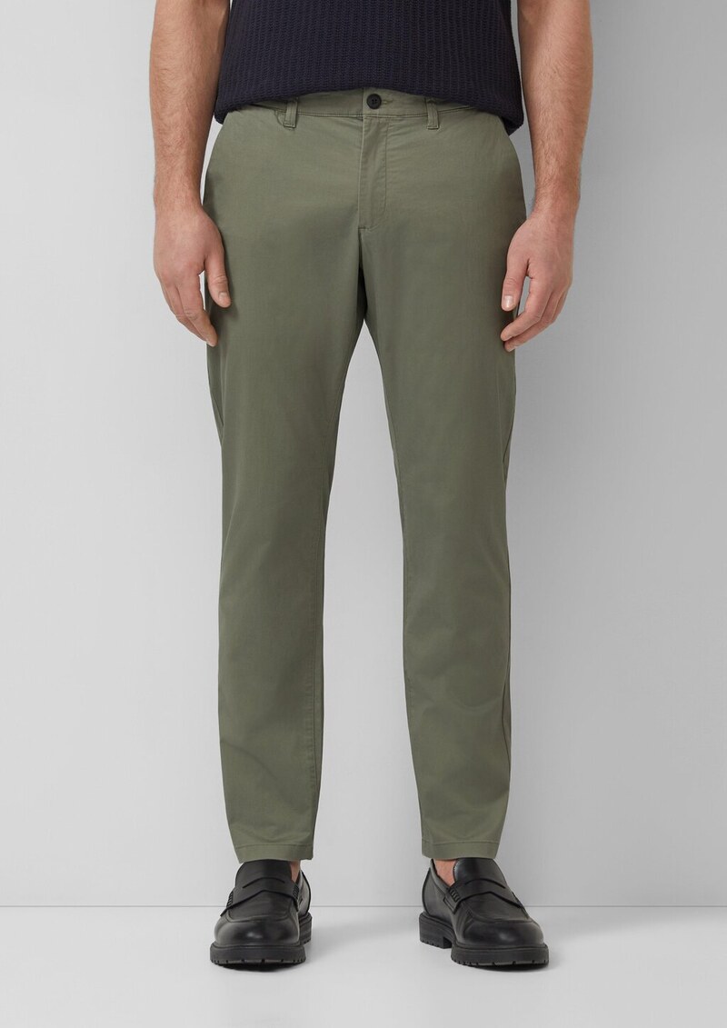 Elastische Hose aus feinem Baumwollstretch