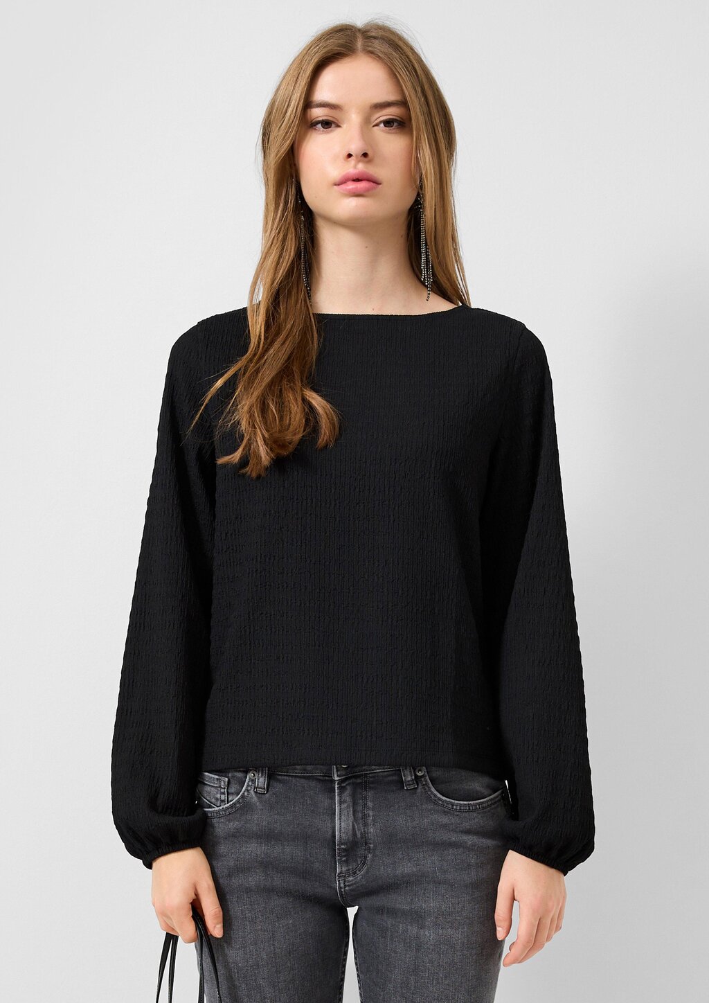 Shirt aus strukturierter Ware