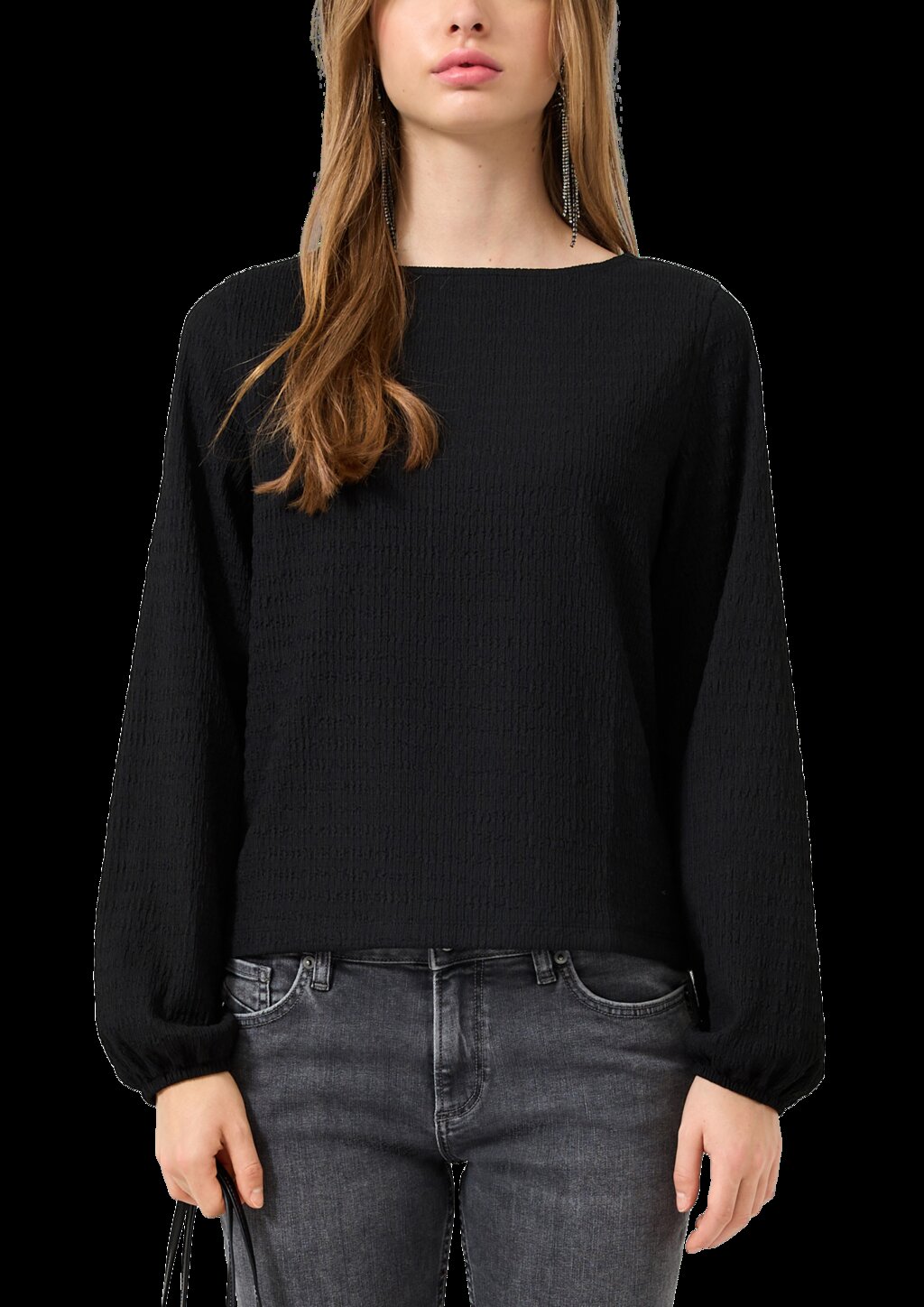 Shirt aus strukturierter Ware