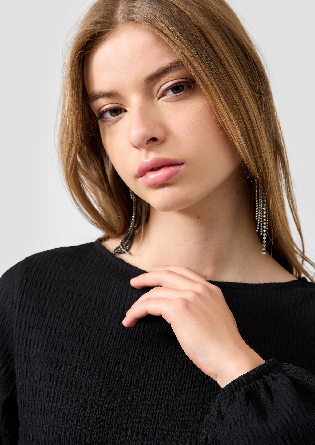 Shirt aus strukturierter Ware