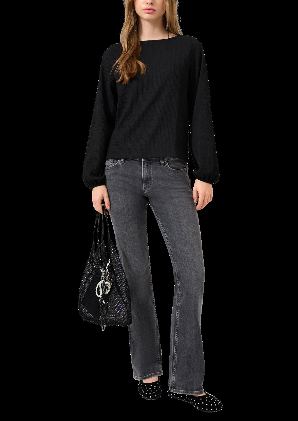 Shirt aus strukturierter Ware