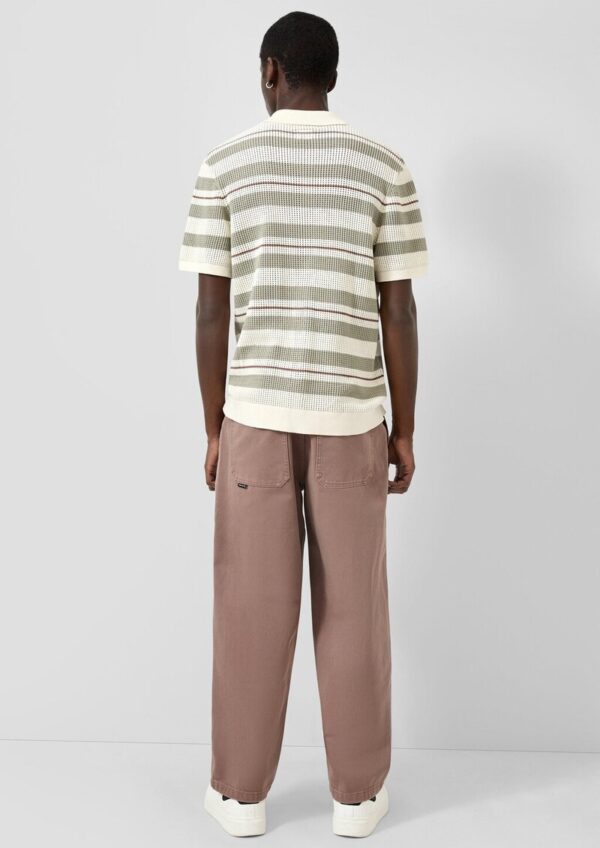 Loose Fit Hose aus Baumwolltwill mit aufgesetzten Taschen