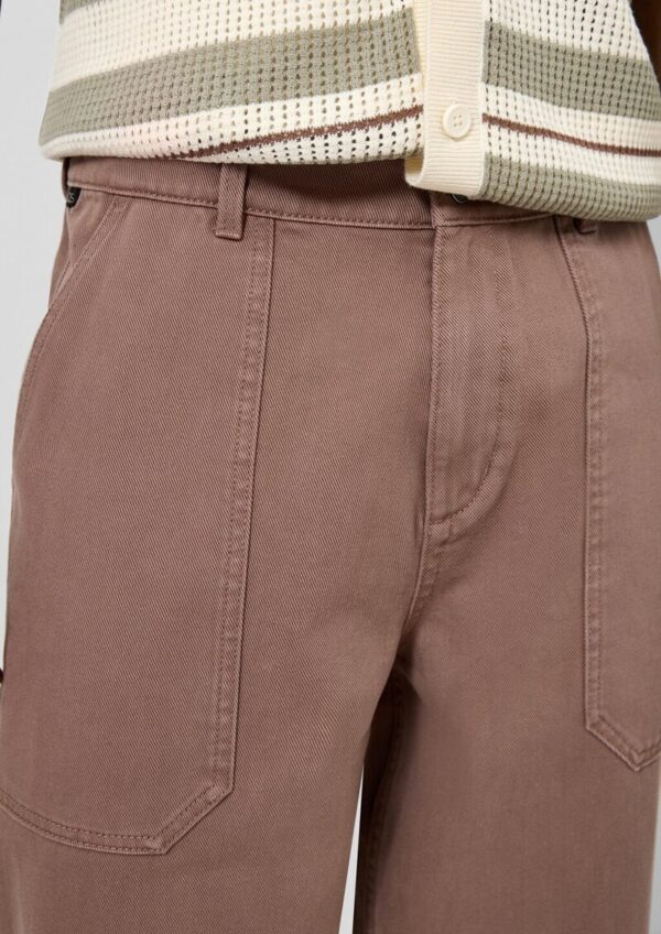Loose Fit Hose aus Baumwolltwill mit aufgesetzten Taschen
