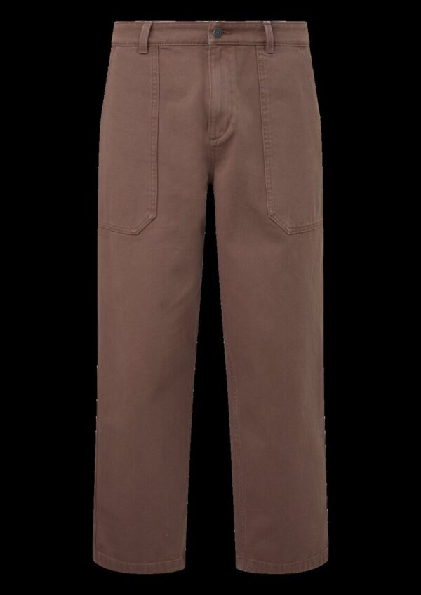 Loose Fit Hose aus Baumwolltwill mit aufgesetzten Taschen