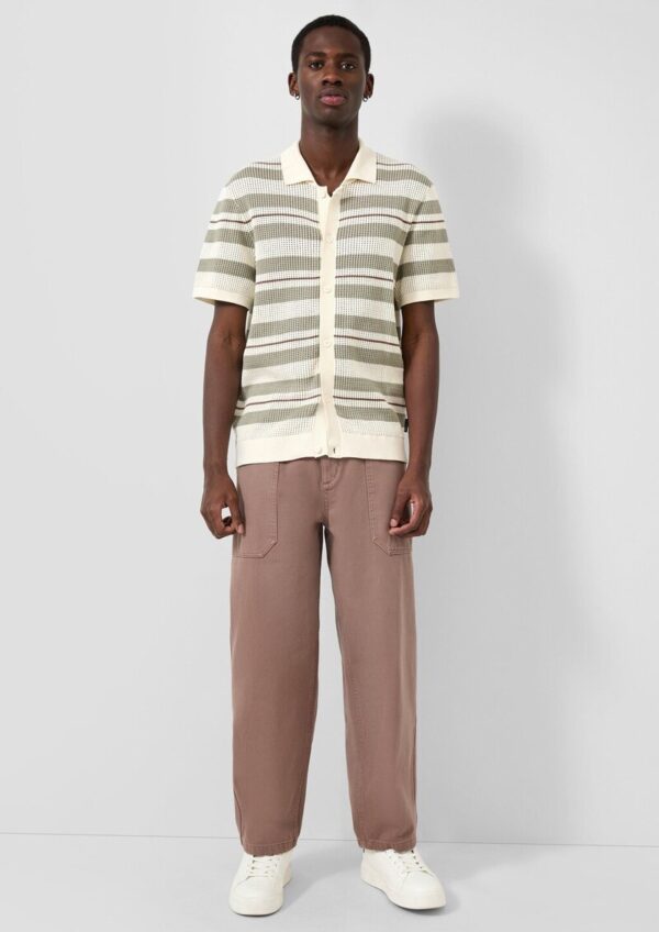 Loose Fit Hose aus Baumwolltwill mit aufgesetzten Taschen