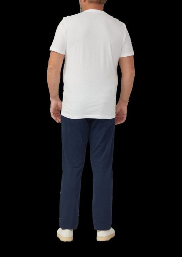 Regular Fit: Hose aus strukturierter Baumwolle