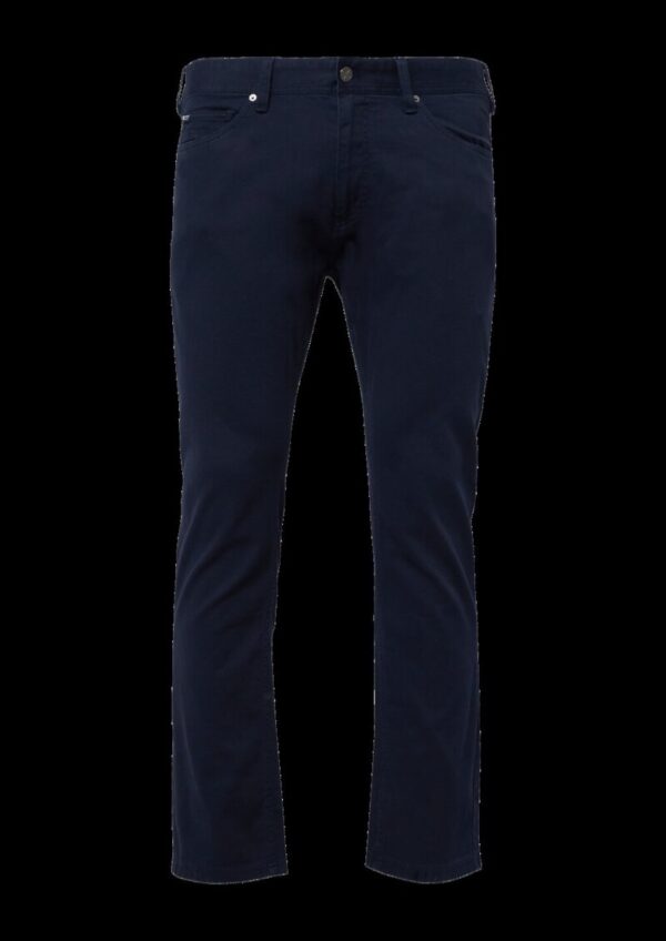 Regular Fit: Hose aus strukturierter Baumwolle