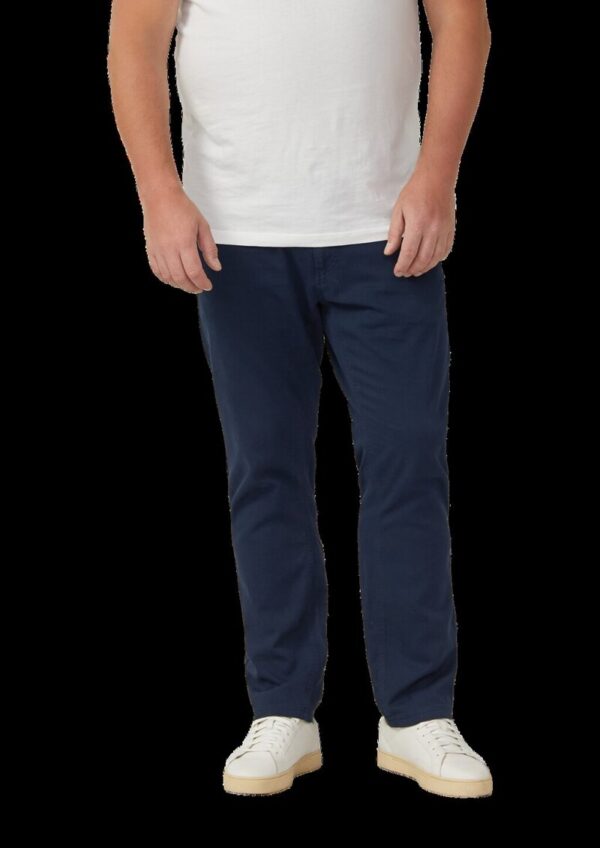 Regular Fit: Hose aus strukturierter Baumwolle