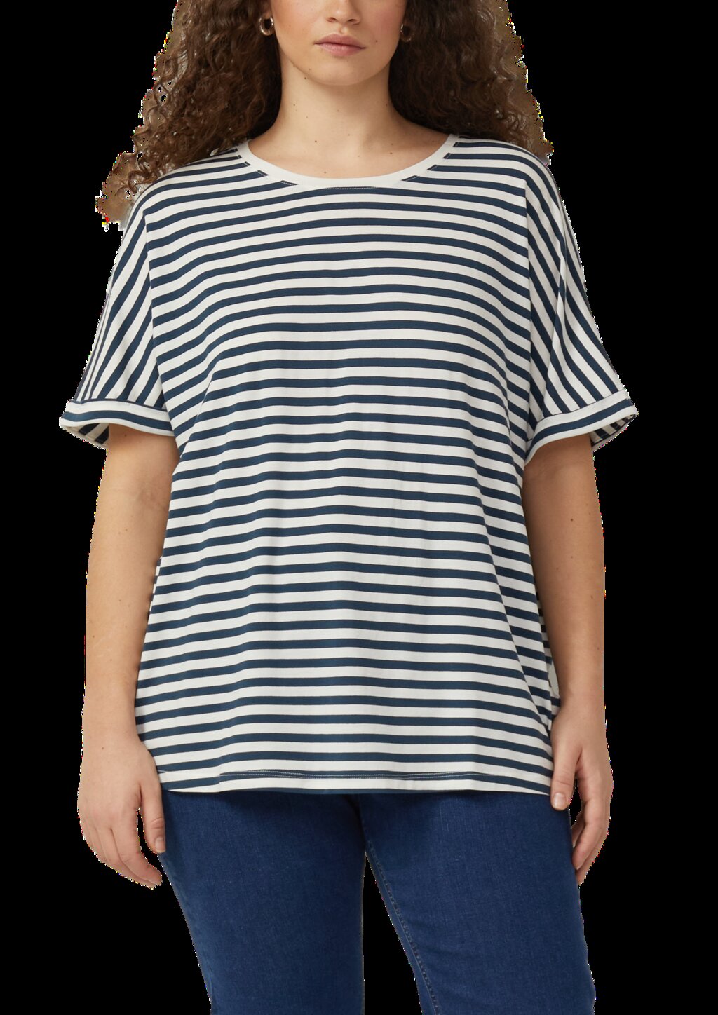 T-Shirt mit Fledermausärmeln im Loose Fit