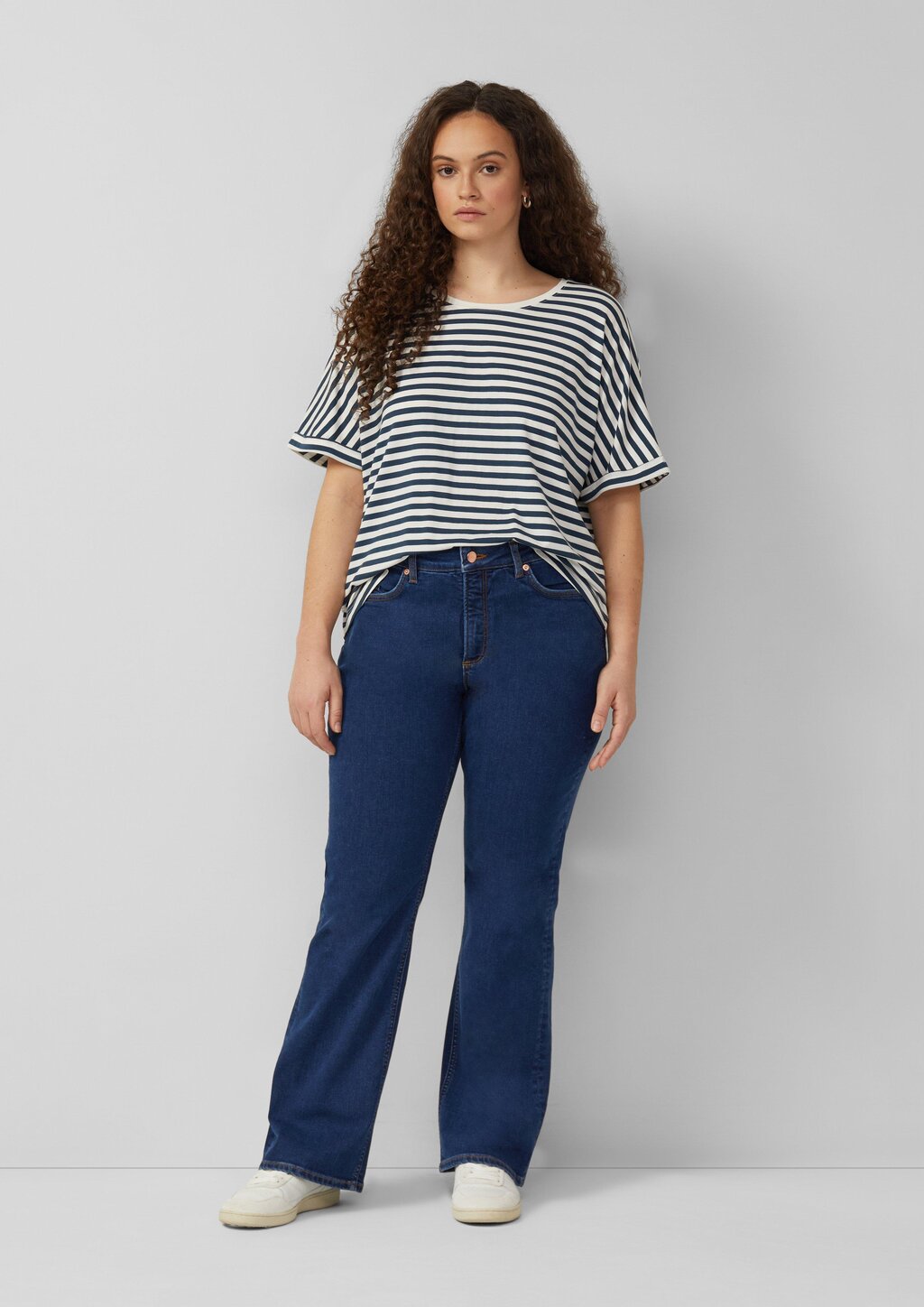 T-Shirt mit Fledermausärmeln im Loose Fit