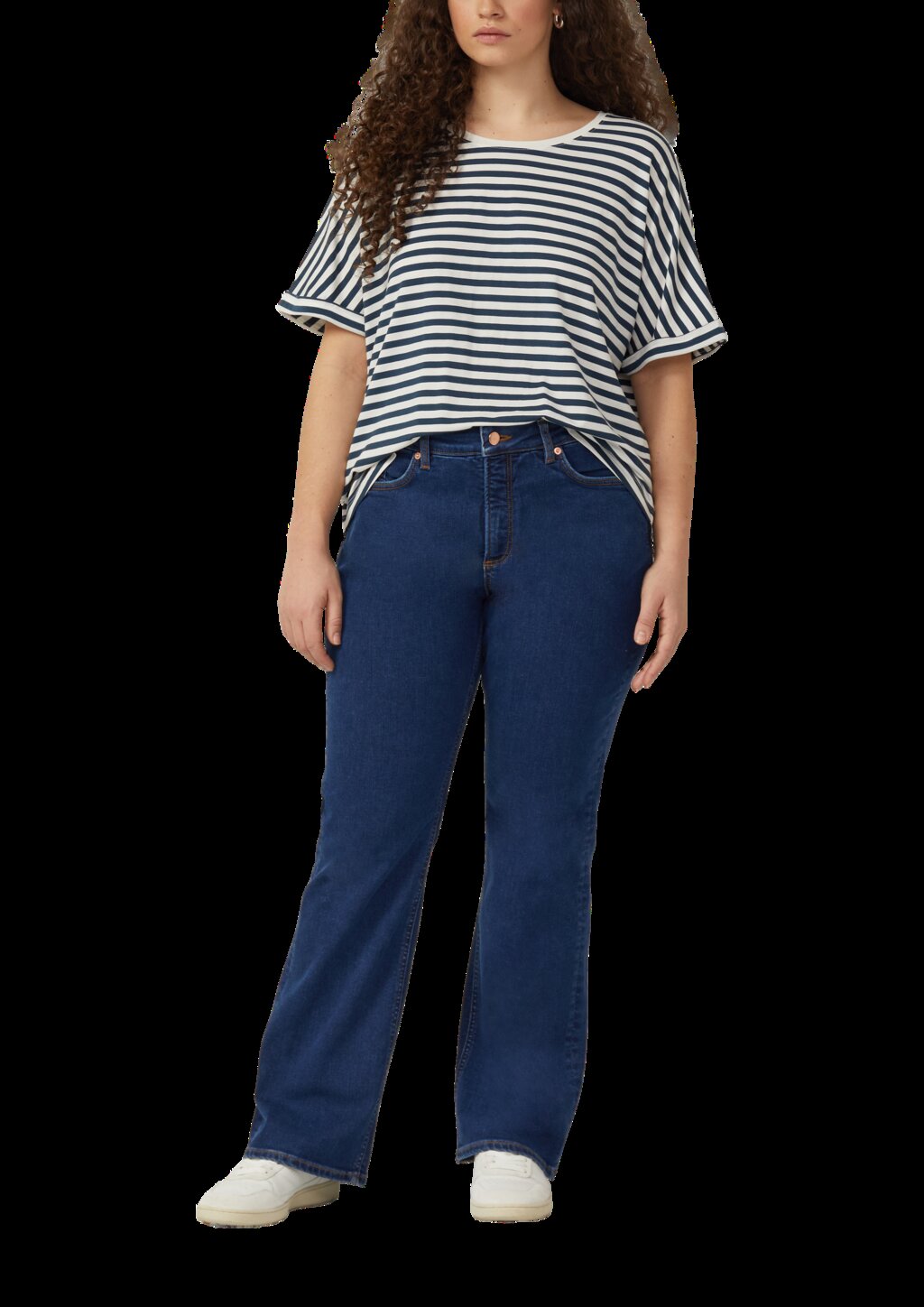 T-Shirt mit Fledermausärmeln im Loose Fit