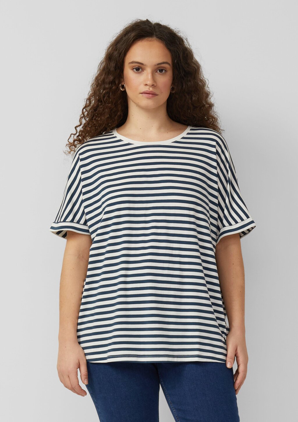 T-Shirt mit Fledermausärmeln im Loose Fit