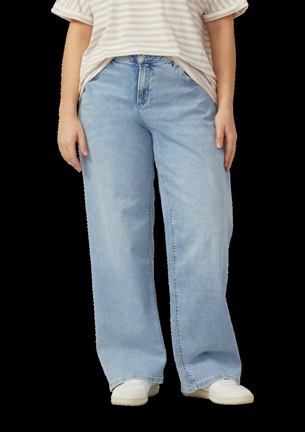 Jeans / Slim Fit / Mid Rise / Wide Leg