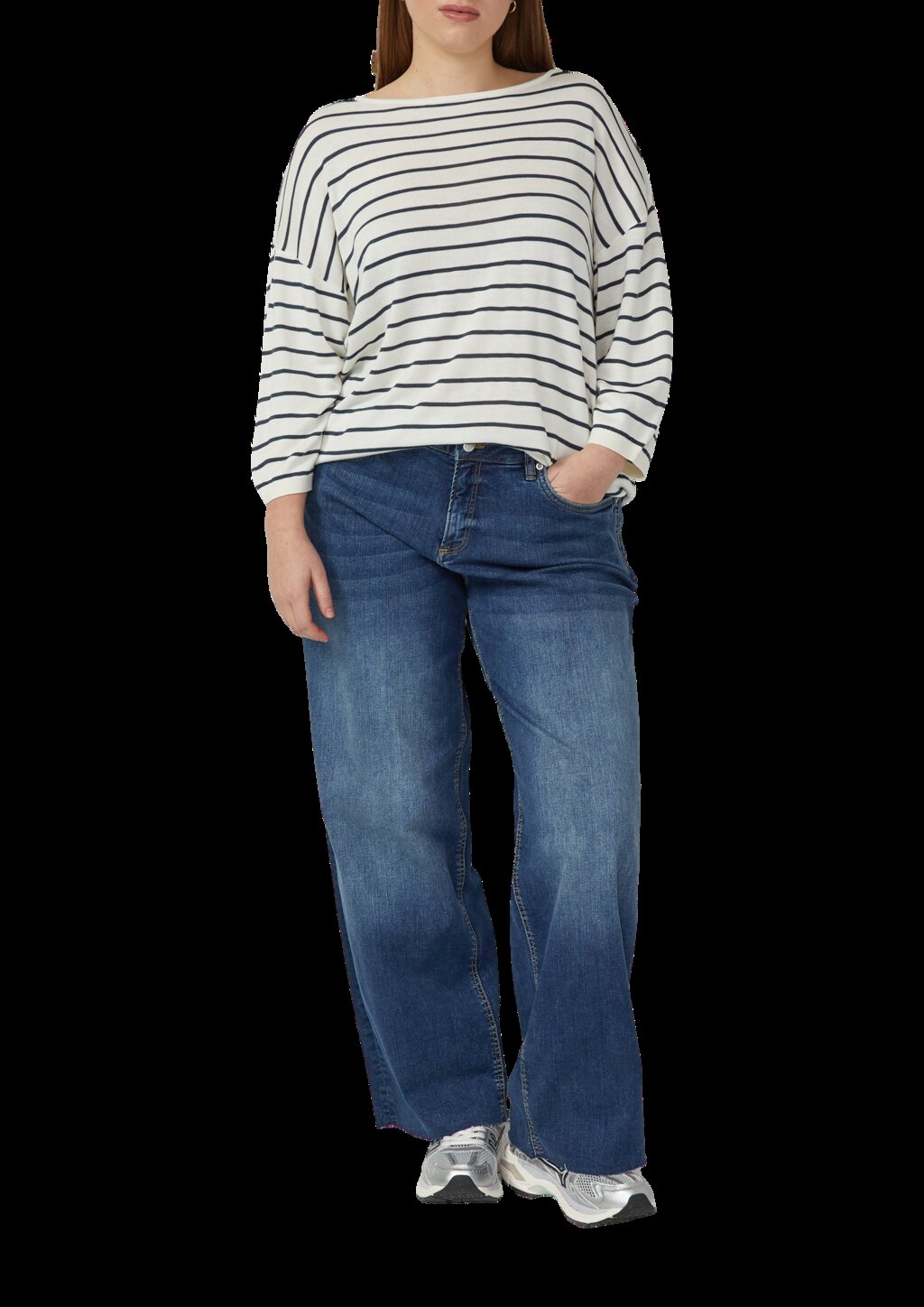 Leichter Strickpullover aus Viskosemix