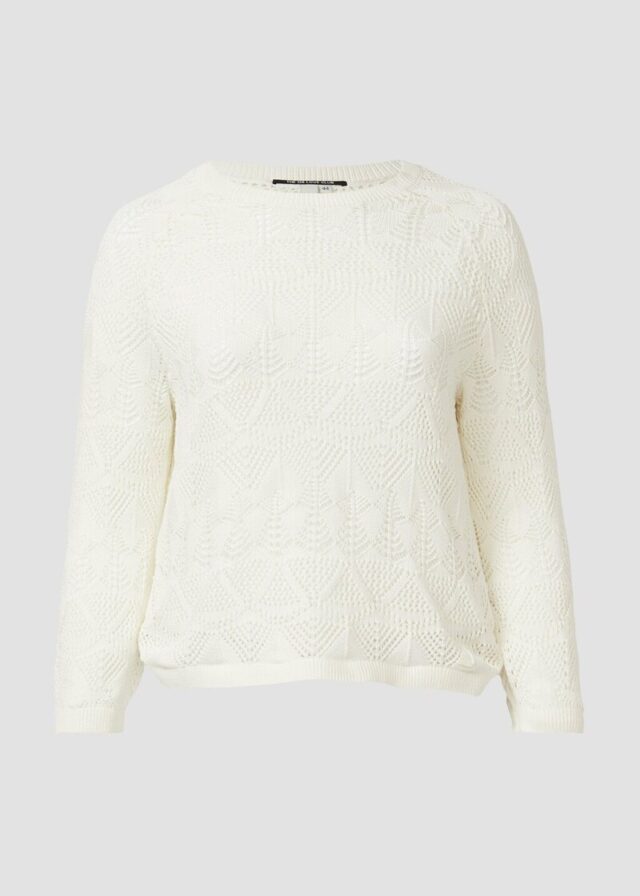 Transparenter Baumwollpullover