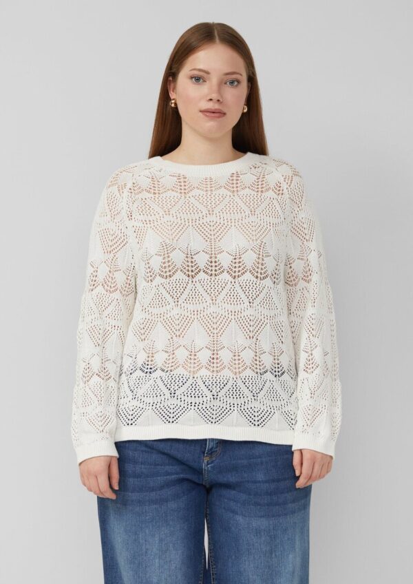 Transparenter Baumwollpullover