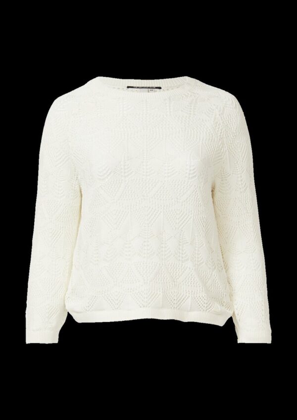 Transparenter Baumwollpullover