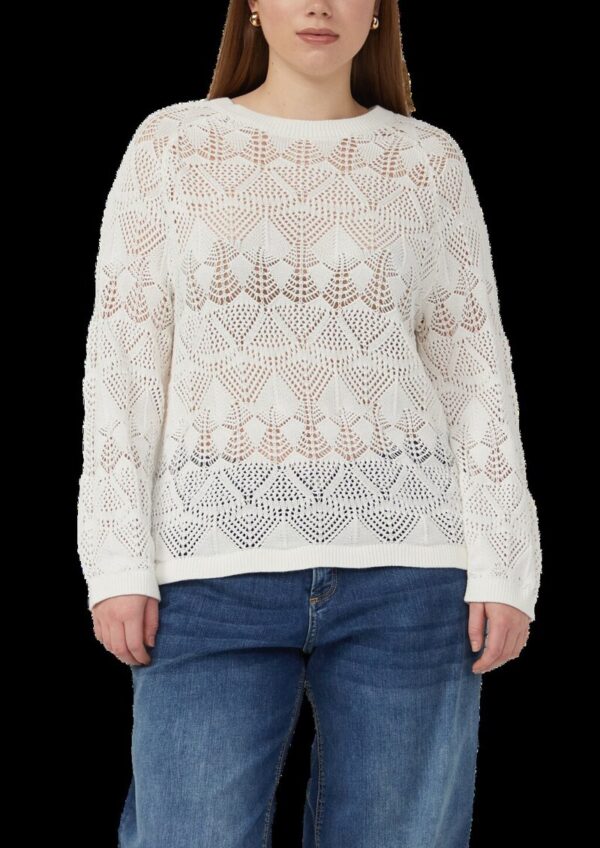 Transparenter Baumwollpullover