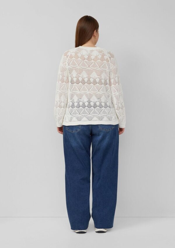 Transparenter Baumwollpullover