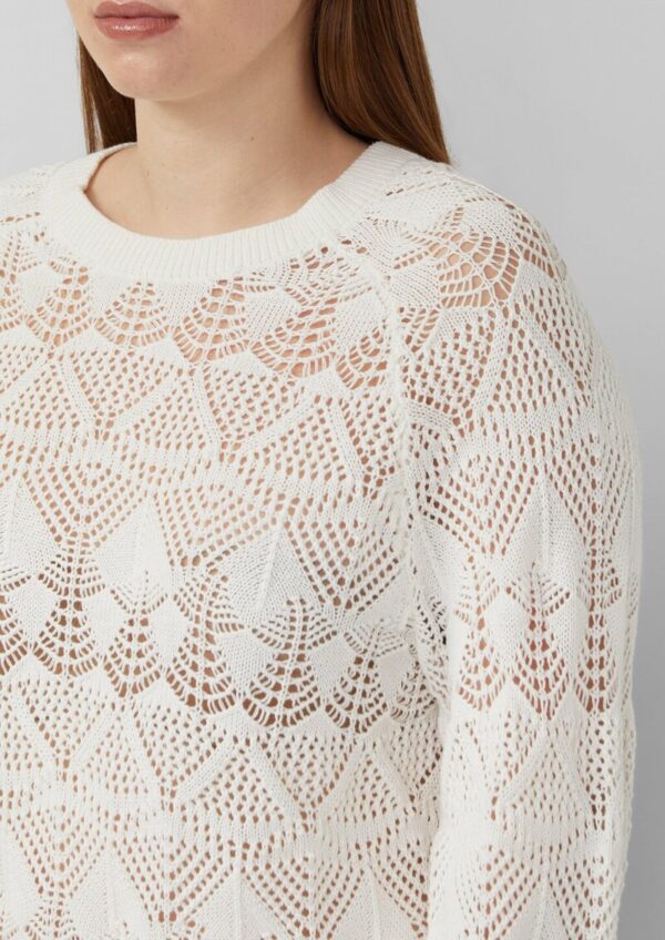 Transparenter Baumwollpullover