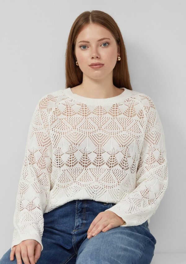 Transparenter Baumwollpullover