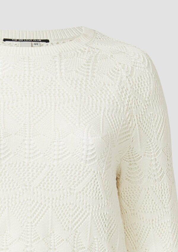 Transparenter Baumwollpullover