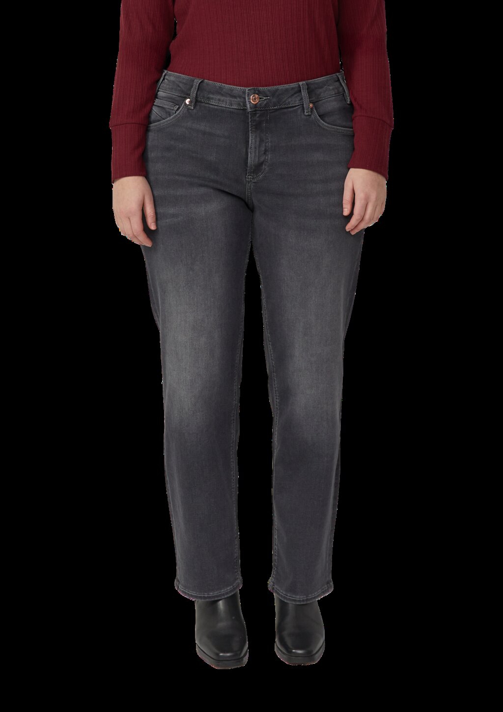 Jeans / Slim Fit / Mid Rise / Straight Leg