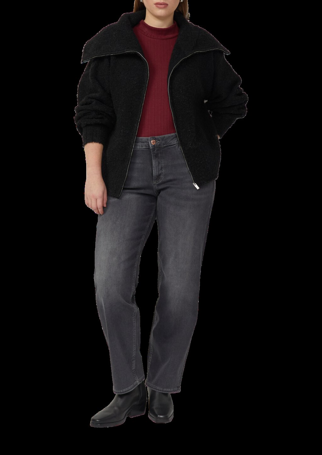 Jeans / Slim Fit / Mid Rise / Straight Leg