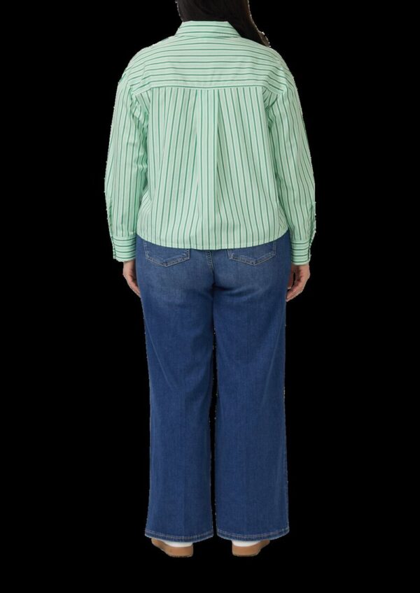 Verkürzte Popeline-Bluse im Relaxed Fit