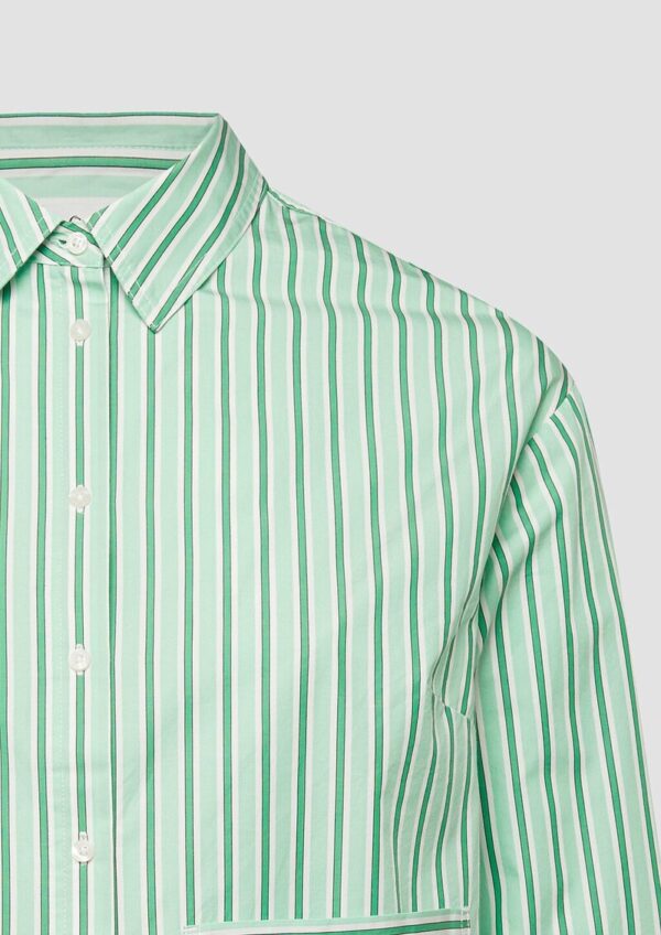 Verkürzte Popeline-Bluse im Relaxed Fit