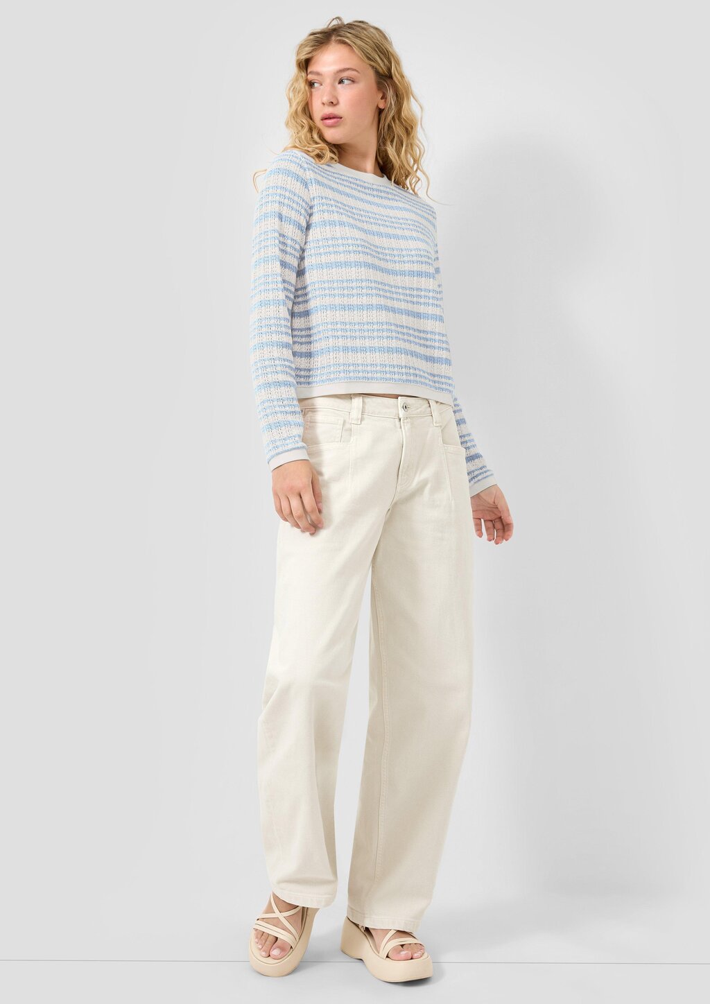 Longsleeve mit Ajourmuster