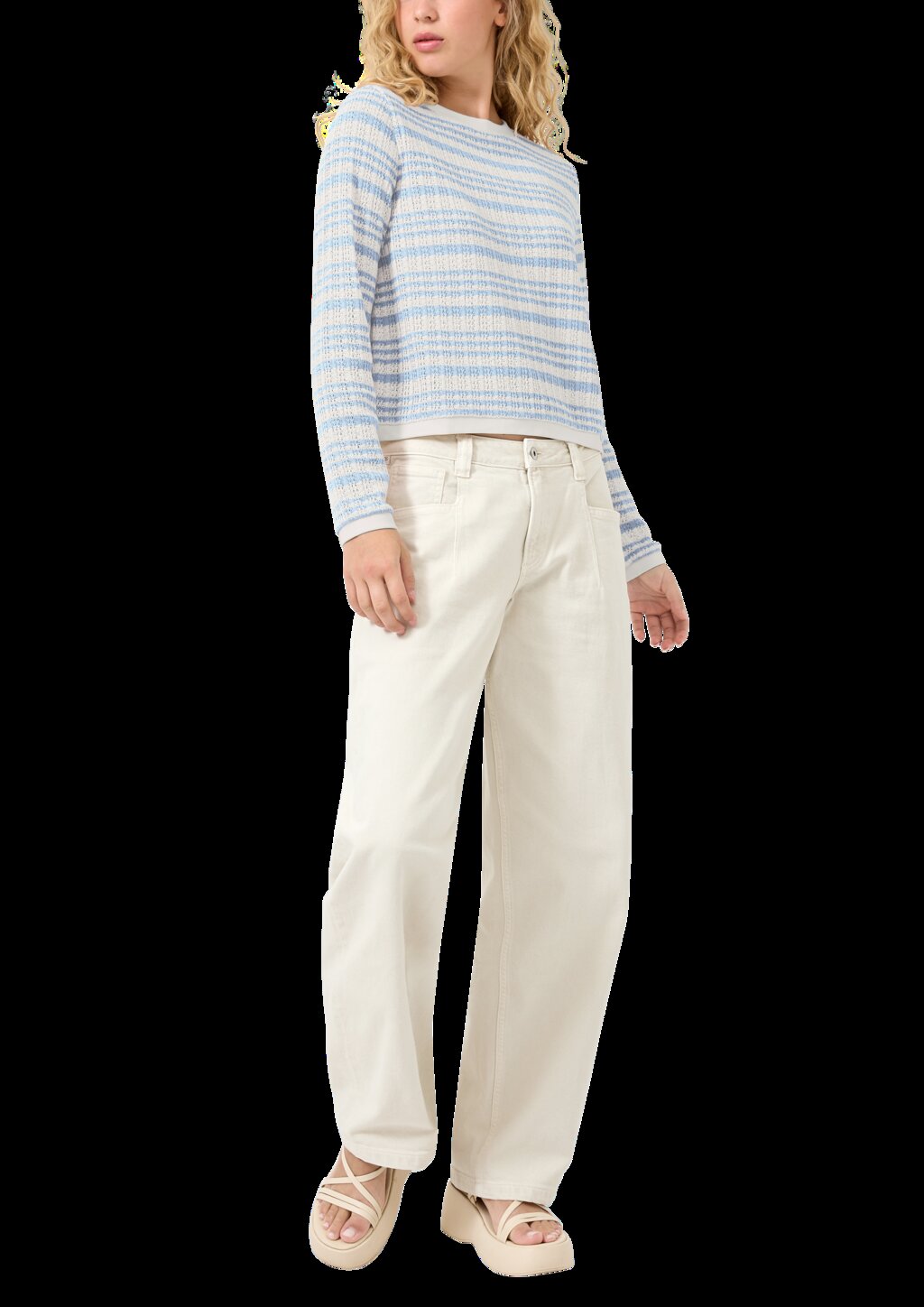 Longsleeve mit Ajourmuster