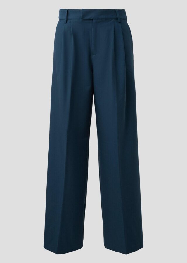 Wide Leg Hose mit Bundfalten