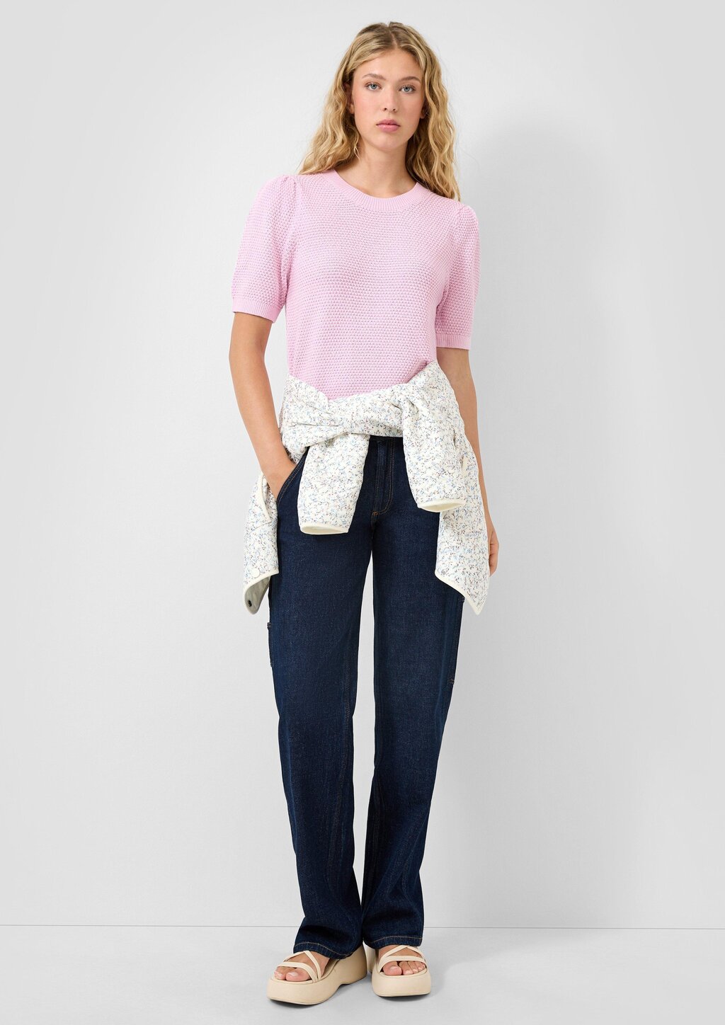 Strukturierter Pullover