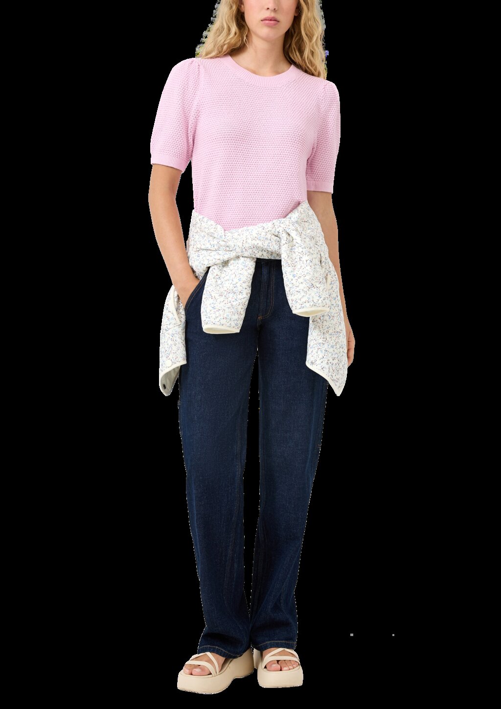 Strukturierter Pullover