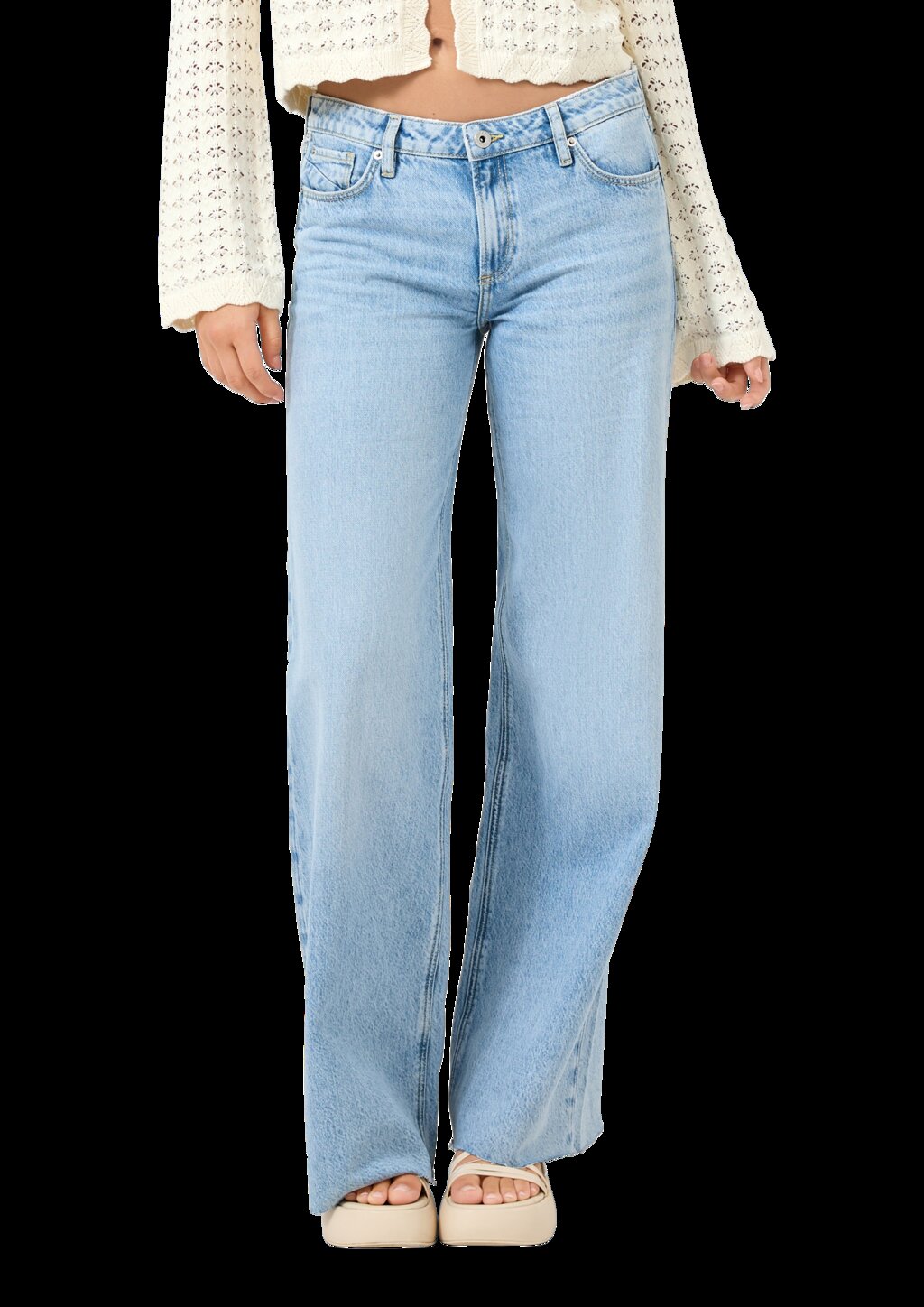 Jeans Catie / Slim Fit / Mid Rise / Wide Leg