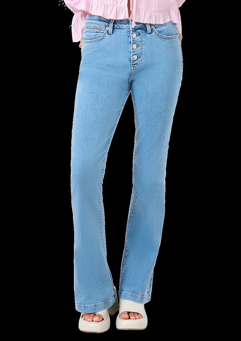Jeans Reena / Slim Fit / High Rise / Flared Leg