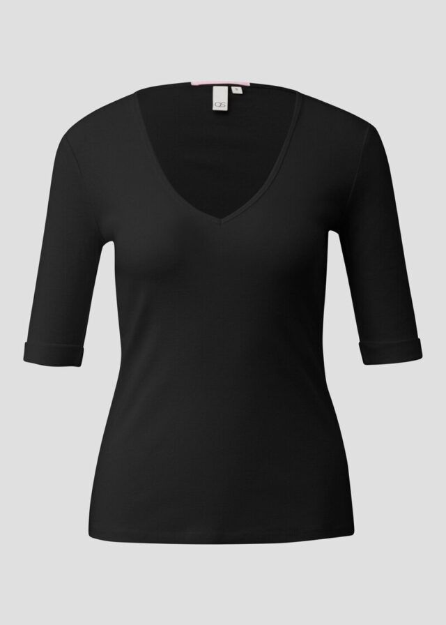 T-Shirt mit V-Ausschnitt