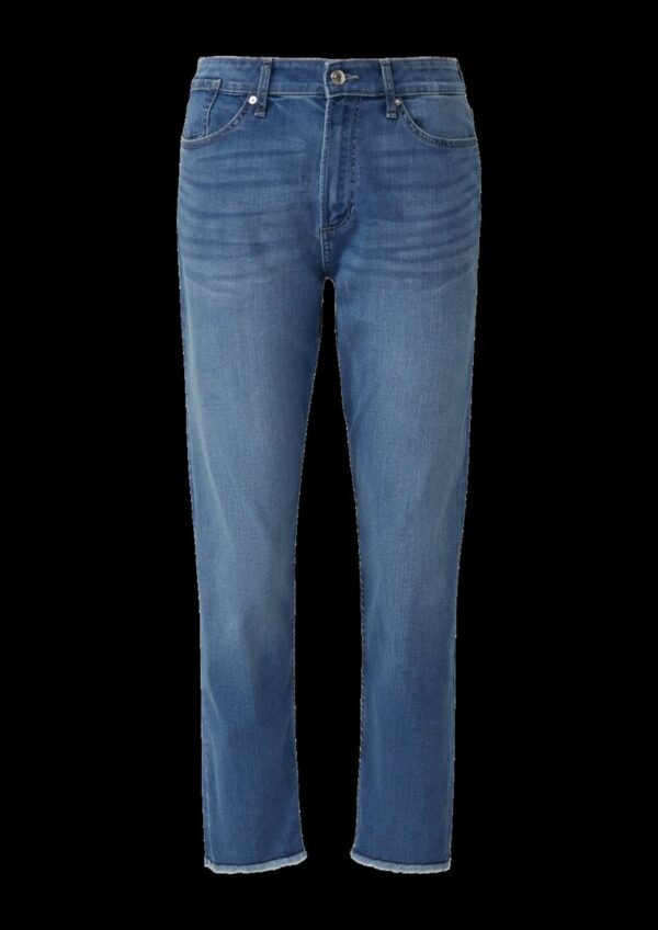 Ankle-Jeans Franciz / Relaxed Fit / Mid Rise / Tapered Leg / offener Saum