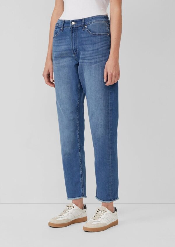 Ankle-Jeans Franciz / Relaxed Fit / Mid Rise / Tapered Leg / offener Saum