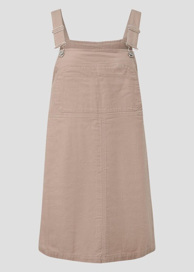 Kurzes Latzkleid mit verstellbaren Trägern