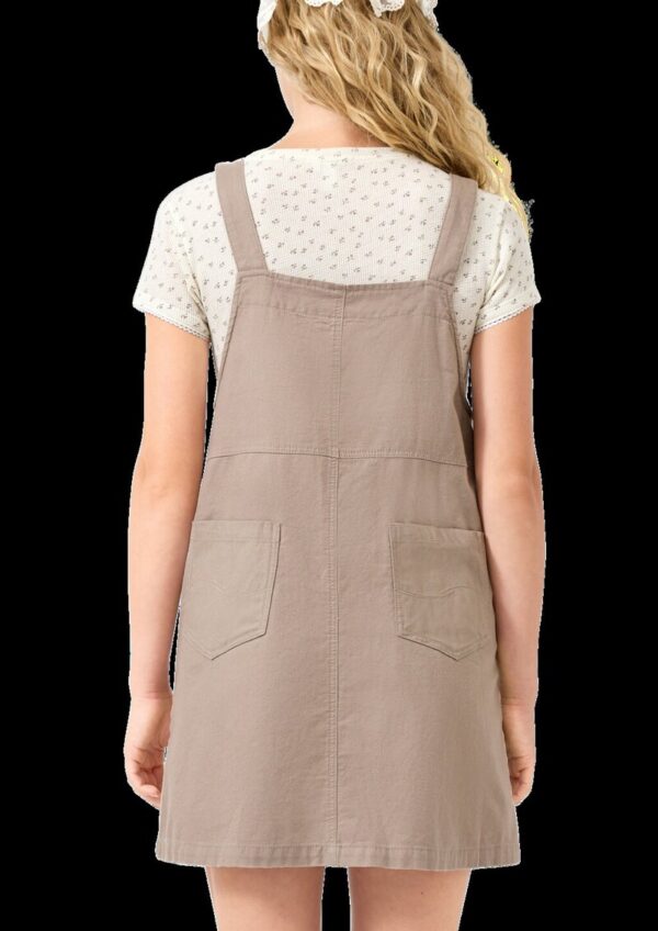 Kurzes Latzkleid mit verstellbaren Trägern