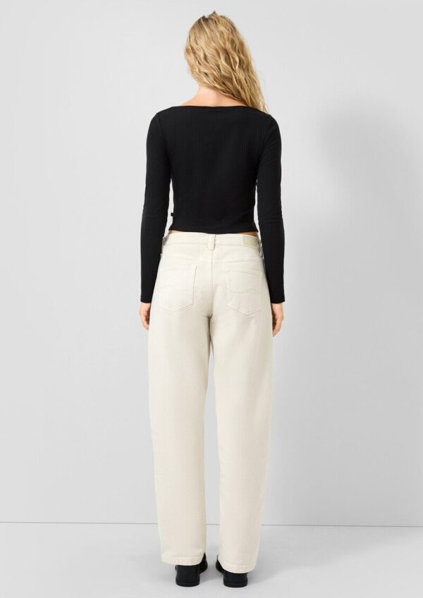 Rippshirt mit Spitze