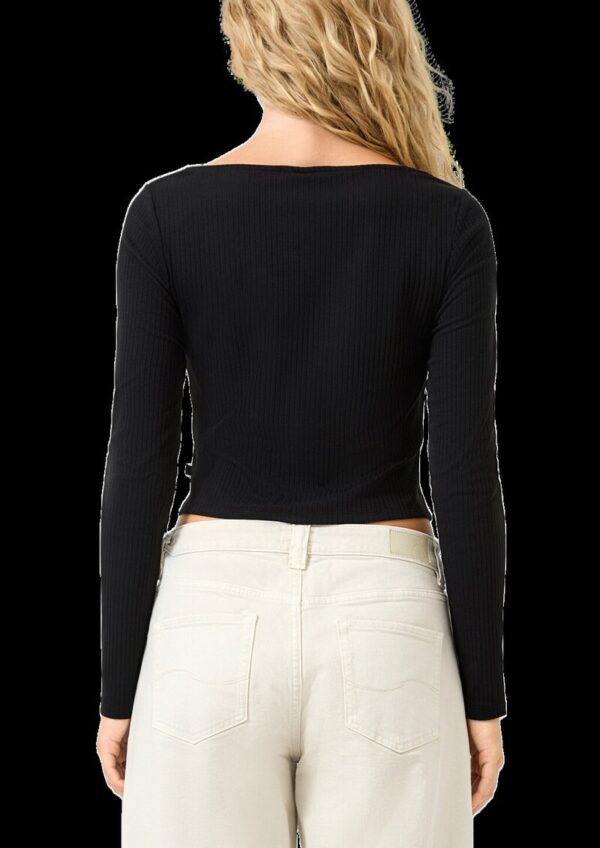 Rippshirt mit Spitze