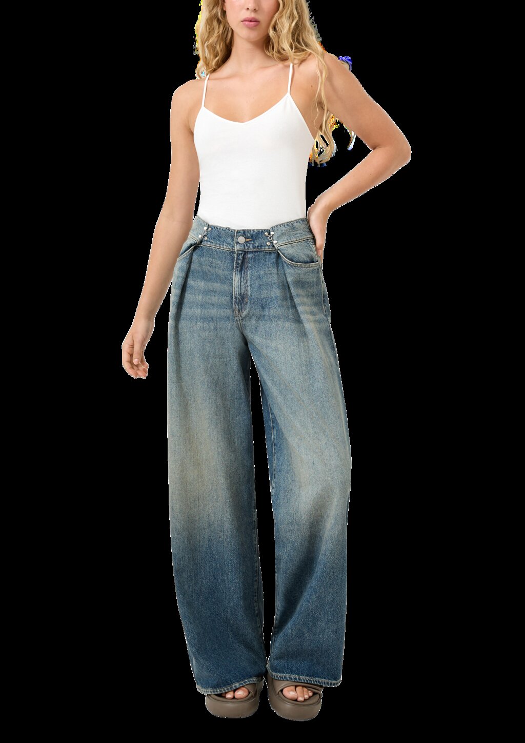 Top mit Spaghettiträgern