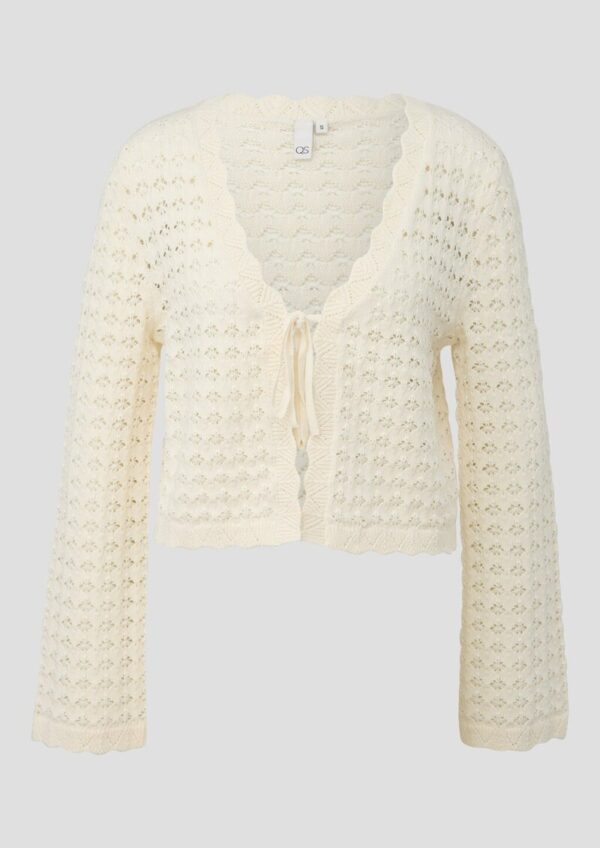 Strickjacke mit Ajourmuster