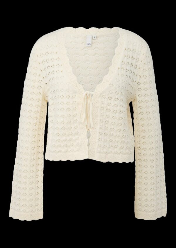 Strickjacke mit Ajourmuster